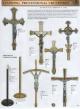 Bronze Floor Processional Crucifix: 2952 Style - 87" Ht 